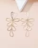 Flower Shape Hollow Tasseled Ear-Ring