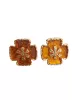 Flower Shape Geometric Earrings Accessories