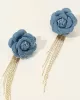 Flower Shape Tasseled Earrings Accessories