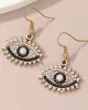 Contrast Color Eye Shape Earrings Accessories Drop Earrings