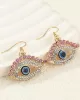 Contrast Color Eye Shape Earrings Accessories Drop Earrings