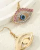 Contrast Color Eye Shape Earrings Accessories Drop Earrings