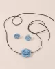 Beaded Flower Shape Necklaces Accessories Earrings Accessories Dainty Necklace