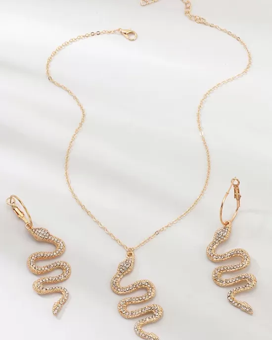 Snake Shape Earrings Accessories + Necklaces Accessories