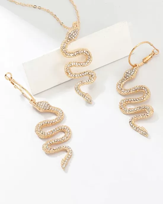 Snake Shape Earrings Accessories + Necklaces Accessories