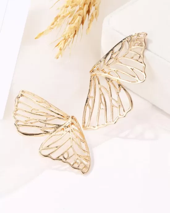 Butterfly Shape Hollow Earrings Accessories