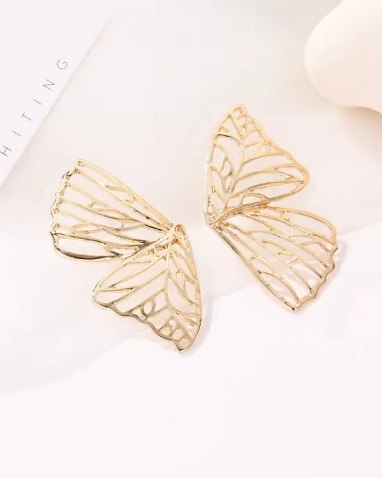 Butterfly Shape Hollow Earrings Accessories