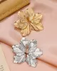 Flower Shape Solid Color Earrings Accessories