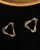 Geometric Solid Color Earrings Accessories