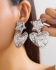 Heart Shape Solid Color Star Shape Normcore Earrings Accessories