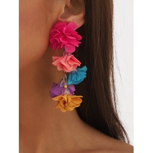 Flower Shape Earrings Accessories Drop Earrings