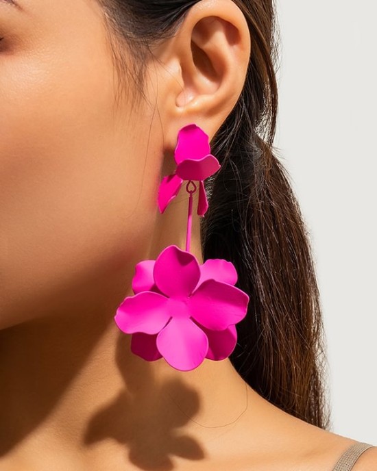 Flower Shape Earrings Accessories Drop Earrings