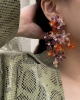 Flower-Embellished Beaded Handmade Earrings Accessories