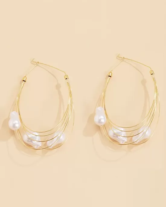 Normcore Tasseled Pearl Ear-Ring