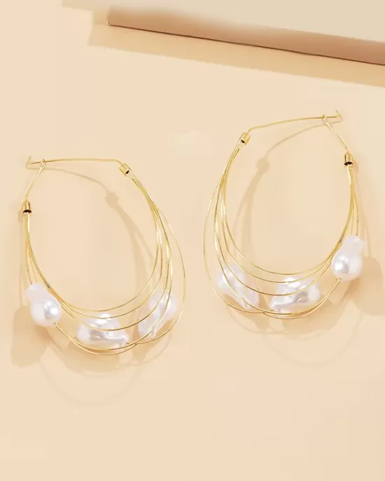 Normcore Tasseled Pearl Ear-Ring