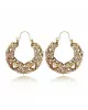 Vintage Alloy Hollow Flower Earrings