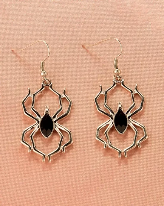 Halloween Pumpkin Skeleton Bat Earrings