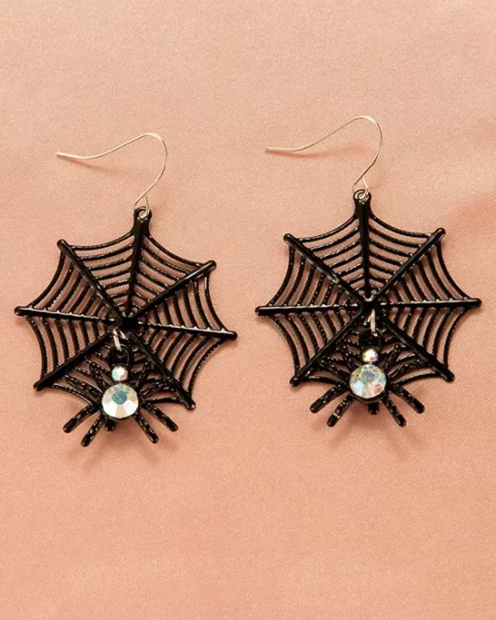 Halloween Pumpkin Skeleton Bat Earrings