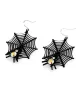 Halloween Pumpkin Skeleton Bat Earrings