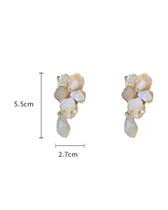 Stylish Rhinestone Pearl Earrings Accessories