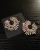 Statement Multi-Colored Rhinestone Earrings Accessories