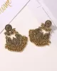 Retro Palace Style Exaggerated Carved Earrings