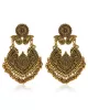 Retro Palace Style Exaggerated Carved Earrings