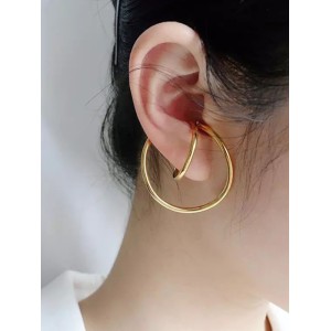 Chic Irregular Solid Color Twist Earrings