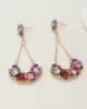 Statement Contrast Color Geometric Earrings Accessories