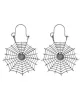 Vintage Openwork Spider Web Earrings