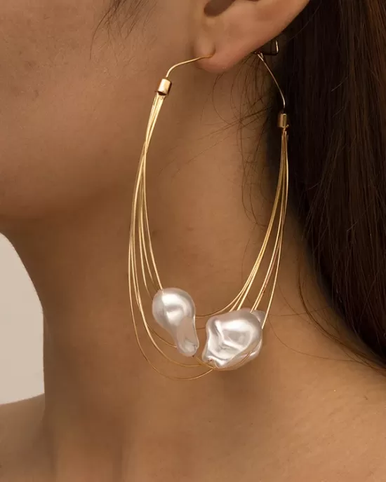 Normcore Tasseled Pearl Ear-Ring