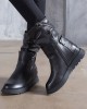 Leisure Fashion Solid Leather Martin Boots