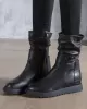 Leisure Fashion Solid Leather Martin Boots