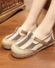 Striped Flat Shoes Casual Canvas Shoes