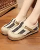 Striped Flat Shoes Casual Canvas Shoes