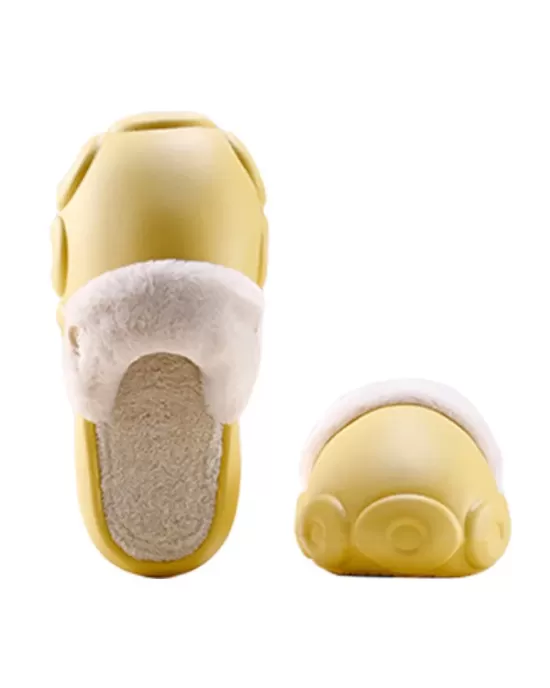 Warm Removable Washable Waterproof Thick-Soled Cotton Slippers