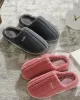 Indoor Warm Non-Slip Solid Color Slippers