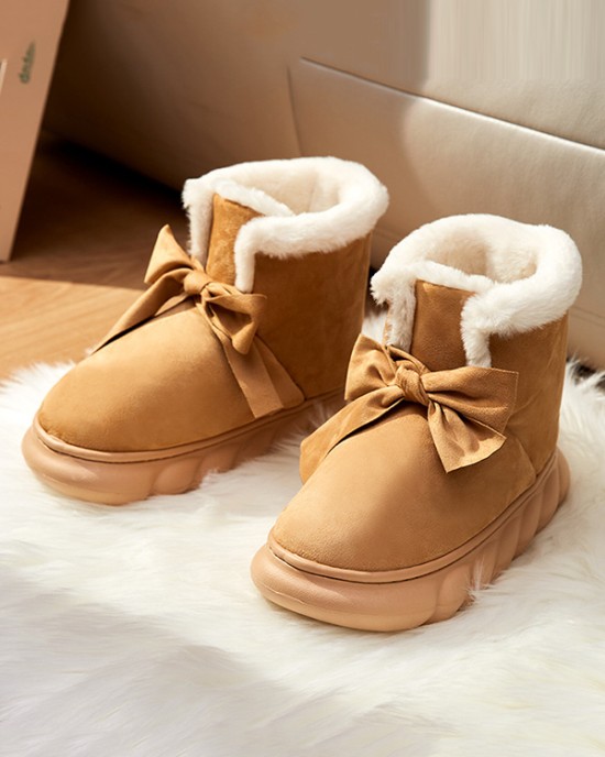 Casual Keep Warm Non-Slip Velvet Booties