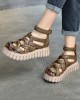 Casual Hollow Gladiator Shoes Platform Sandals