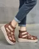 Casual Hollow Gladiator Shoes Platform Sandals