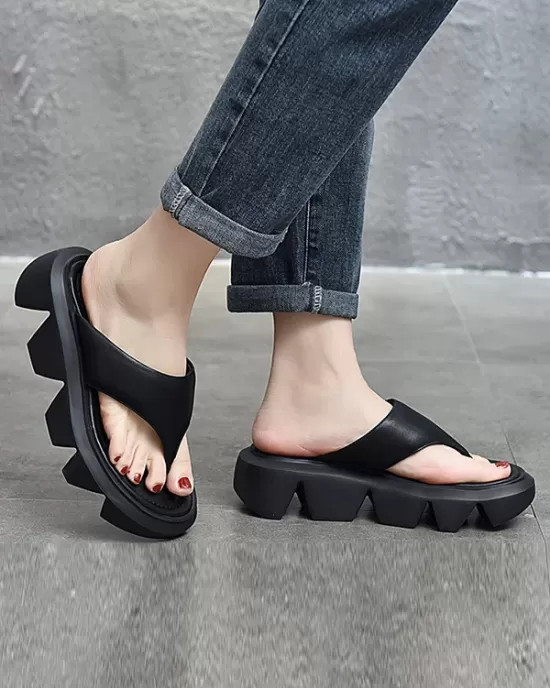 Split-Joint Wedges & Flatform Shoes Slippers