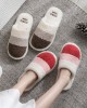 Indoor Non-Slip Keep Warm Striped Slippers