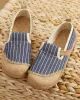 Straw Knitting Striped Flat Shoes Casual Shoes