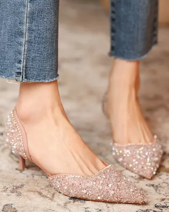 Rhinestone Shiny Pumps