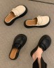 Round-Toe Slippers&Mules Platform Shoes Loafers