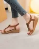 Elasticity Open Toe Peep Toe Wedges & Flatform Sandals