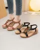 Elasticity Open Toe Peep Toe Wedges & Flatform Sandals