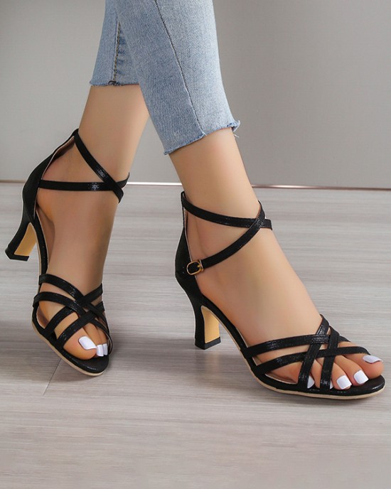 Hollow Peep Toe Pumps Sandals