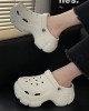 Hollow Round-Toe Slider Sandals Platform Shoes Crocs