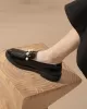 Round-Toe Split-Joint Loafers